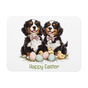 Happy Oaster Bernese Berge Hunde Ostereier Magnet