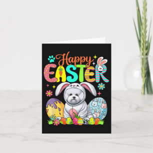 Happy Oaster Bichon Frise Cosplay Sonnenschokolade Karte