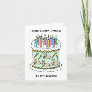 Happy Oaster Birthday to Husband Karte