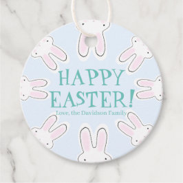 Happy Oaster blassblau niedliche Peeking Bands lus Geschenkanhänger
