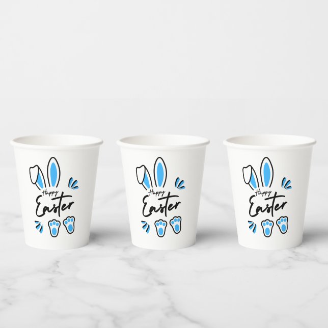 Happy Oaster Blue Pappbecher (Multi)