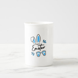 Happy Oaster Blue Prozellantasse