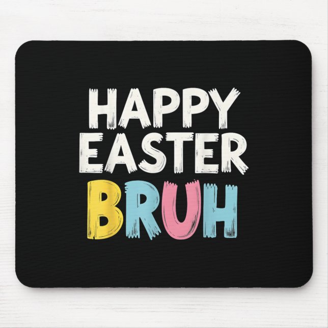 Happy Oaster Bruh Meme Funny Bunny Bro Teens Boys Mousepad (Vorne)