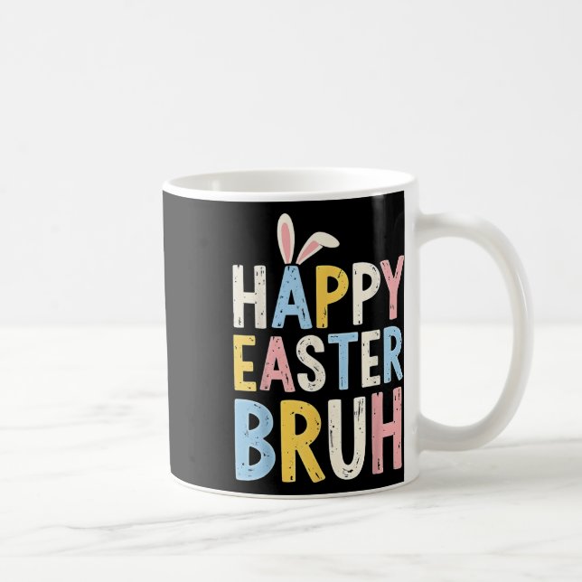 Happy Oaster Bruh Meme Funny Bunny Eggs Teens Boys Kaffeetasse (Rechts)