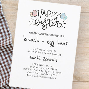 Happy Oaster Brunch and Egg Hunt Einladung