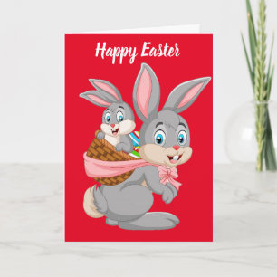 Happy Oaster Bunnies Feiertagskarte