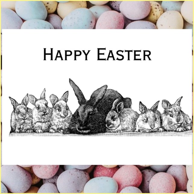 Happy Oaster bunnies Feiertagskarte (Von Creator hochgeladen)