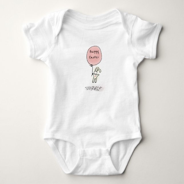 Happy Oaster Bunny Baby Strampler (Vorderseite)