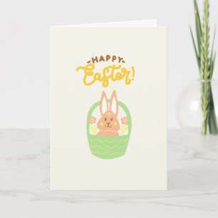 Happy Oaster Bunny Basket Karte
