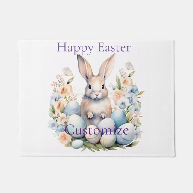 Happy Oaster Bunny Basket Thunder_Cove Fußmatte (Vorderseite)