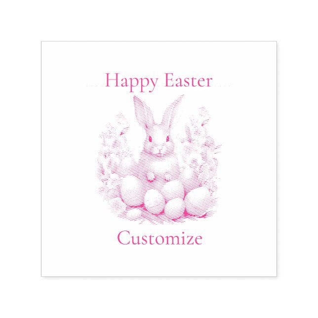 Happy Oaster Bunny Basket Thunder_Cove Permastempel (Design)