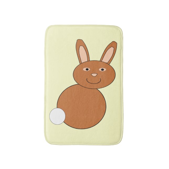 Happy Oaster Bunny Bath Mat Badematte (Vorderseite Vertikal)