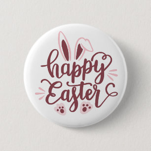 Happy Oaster Bunny Button