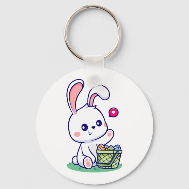 Happy Oaster Bunny Collection 3 Schlüsselanhänger (Vorderseite)