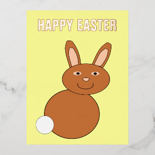 Happy Oaster Bunny Custom Folien Feiertagspostkarte