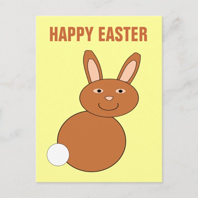 Happy Oaster Bunny Custom Postcard Feiertagspostkarte (Vorderseite)