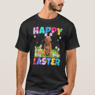 Happy Oaster Bunny Dogue De Bordeaux Dog Osterfeie T-Shirt