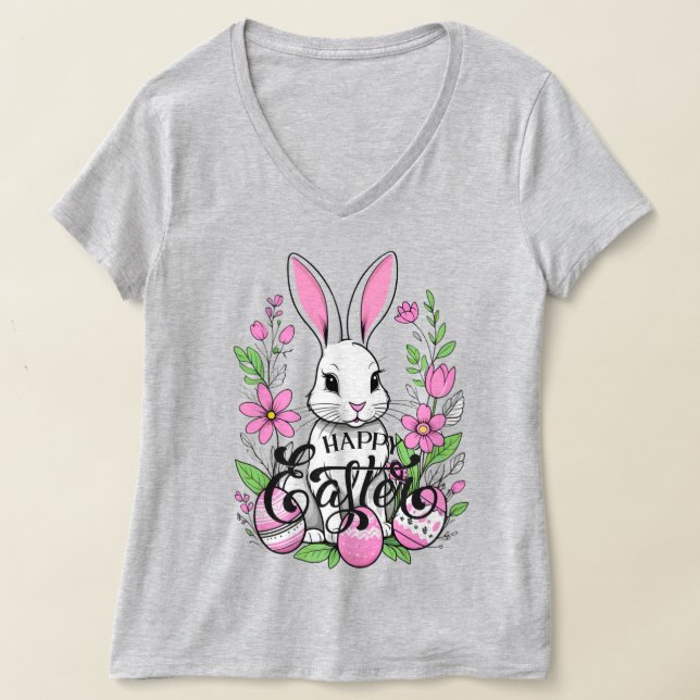Happy Oaster Bunny (dunkelrosa) T-Shirt (Ablage )