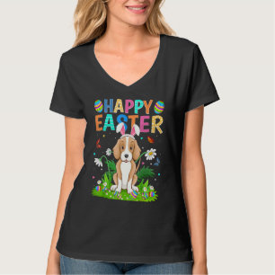 Happy Oaster Bunny Egg Foxhound Hund Ostern Sonnta T-Shirt