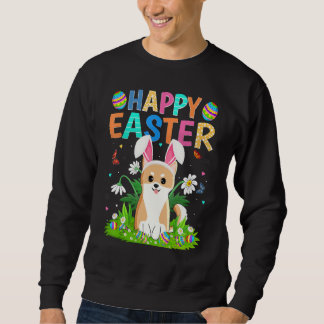 Happy Oaster Bunny Egg Funny Akita Inu Dog Oster Sweatshirt