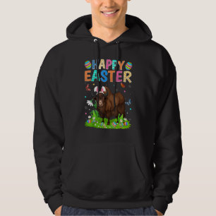 Happy Oaster Bunny Egg Funny Bison Ostern Sonntag Hoodie