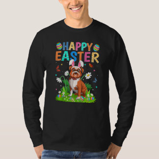 Happy Oaster Bunny Egg Funny Bulldog Ostern Sonnta T-Shirt
