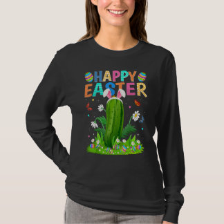 Happy Oaster Bunny Egg Funny Cucumber Osterfest T-Shirt