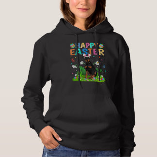 Happy Oaster Bunny Egg Funny Doberman Dog Oaster S Hoodie