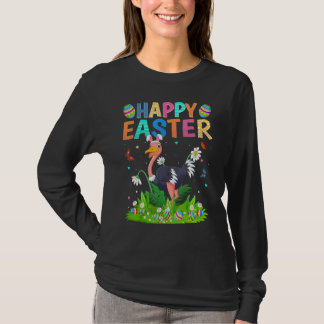Happy Oaster Bunny Egg Funny Ostrich Bird Oaster S T-Shirt