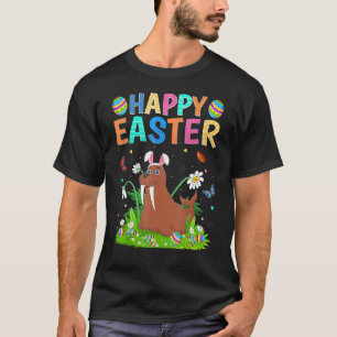 Happy Oaster Bunny Egg Funny Walrus Ostersonntag T-Shirt