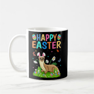Happy Oaster Bunny Egg Funny Weasel Ostersonntag Kaffeetasse