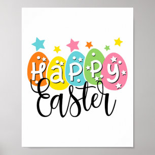 Happy Oaster Bunny Egg Hunt Ostertag Shirt Familie Poster