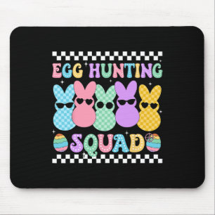 Happy Oaster Bunny Egg Junting Squad Crew Familie  Mousepad