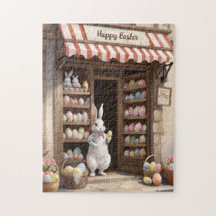 Happy Oaster Bunny Egg Market Wasserfarbe Puzzle