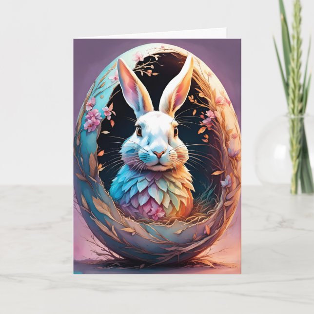 Happy Oaster Bunny Feiertagskarte (Vorderseite)