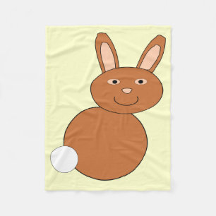 Happy Oaster Bunny Fleece Blanket