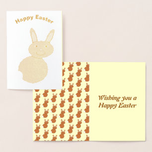 Happy Oaster Bunny Foil Card Folienkarte