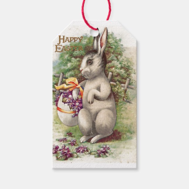Happy Oaster Bunny Geschenkanhänger (Vorderseite)