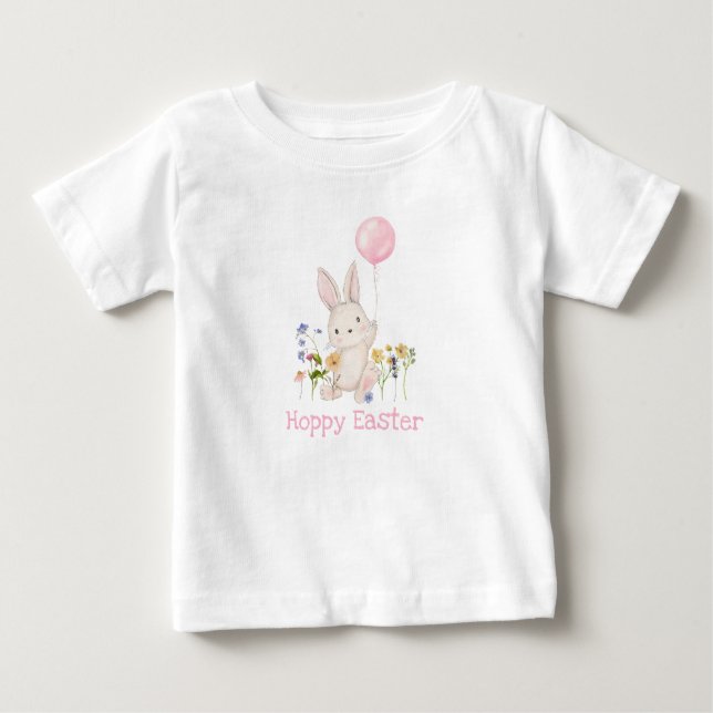 Happy Oaster Bunny Girls T - Shirt (Vorderseite)