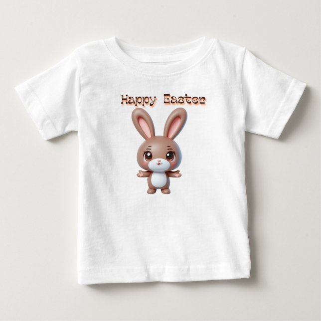 Happy Oaster Bunny Gruß Baby T-shirt (Vorderseite)