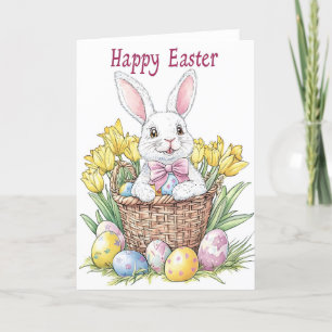 Happy Oaster Bunny Holiday Card Feiertagskarte