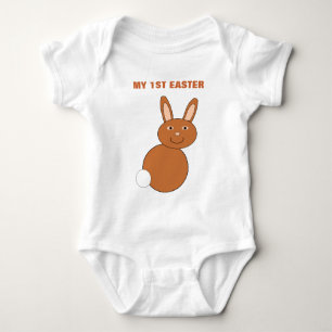 Happy Oaster Bunny Mein 1. OsterCustom Baby Onesi Strampler