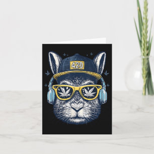 Happy Oaster Bunny Men Rauchen Unfall Ostern Karte