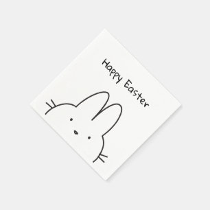 Happy Oaster Bunny Niedlich Serviette