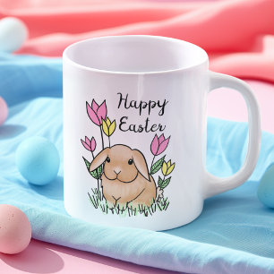 Happy Oaster Bunny Niedlich Spring Kaffeetasse