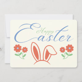 Happy Oaster Bunny Oar Blume Feiertagskarte