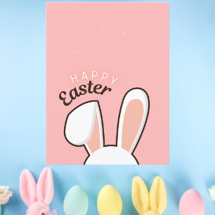 Happy Oaster Bunny Oars Pink Postkarte