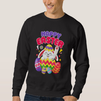 Happy Oaster Bunny Ostereier Sweatshirt