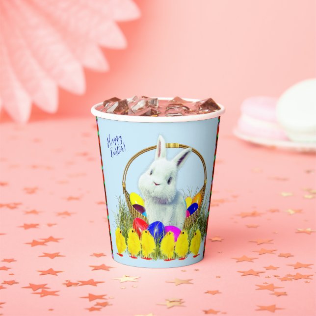 Happy Oaster Bunny Paper Cup Pappbecher (Insitu)