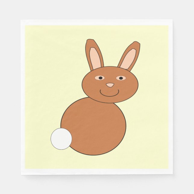 Happy Oaster Bunny Paper Luncheon Napkins Serviette (Vorderseite)